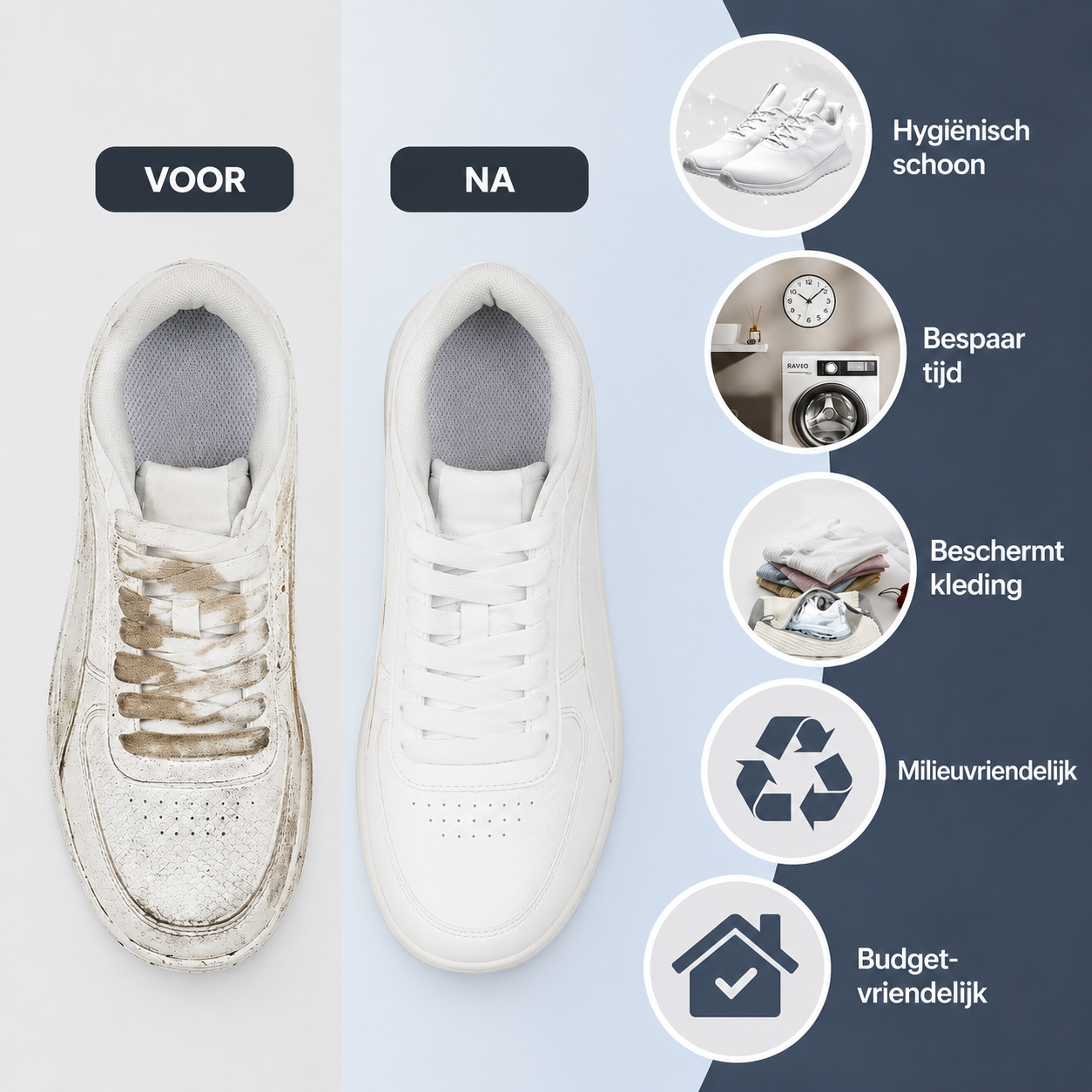 Schoen wascapsule | Schoenen als nieuw, zonder schrobben