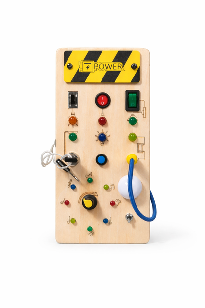 Houten Sensorisch Activiteitenbord | spelenderwijs oefenen met fijne motoriek