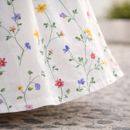 Robin | Blumen Midi Kleid