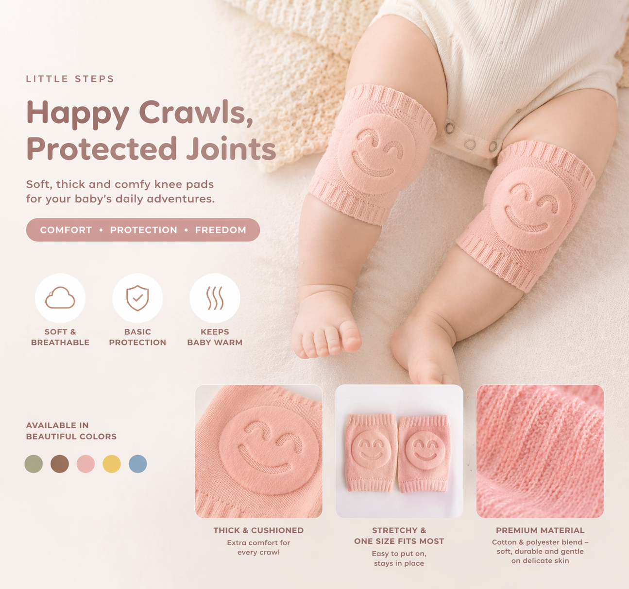 Happy-Knee Crawling Socks™
