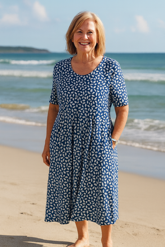 Ivryrose | Casual Midi Dress with Pockets