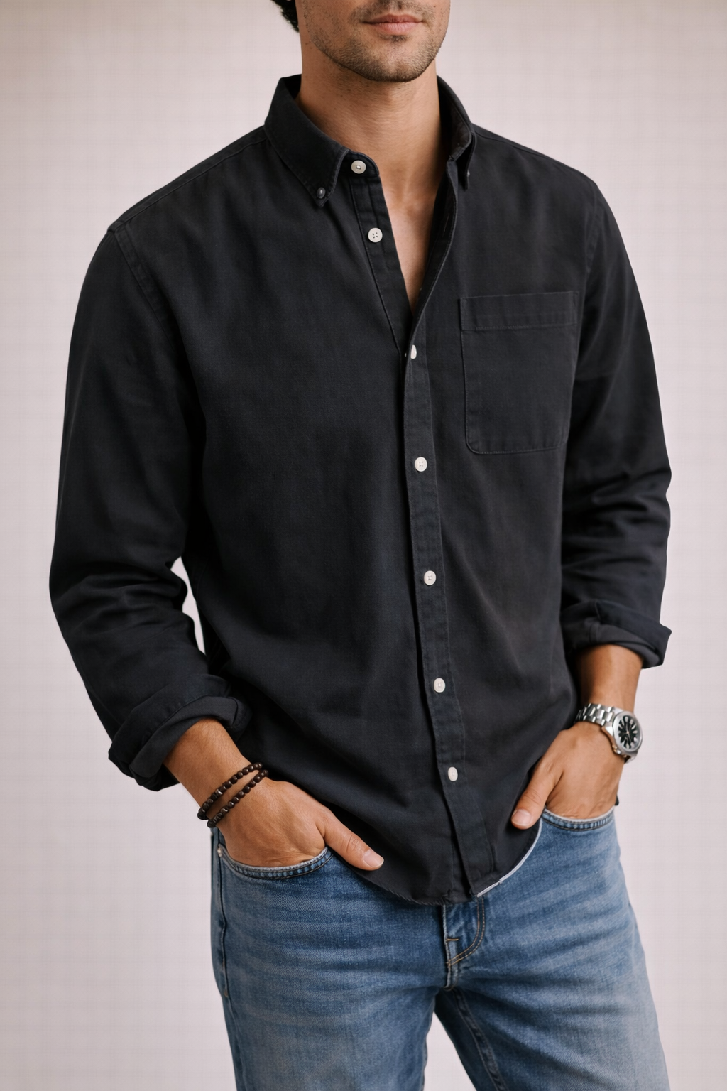 Men’s Classic Cotton Blend Shirt – Comfortable, Stylish & Versatile Daily Wear