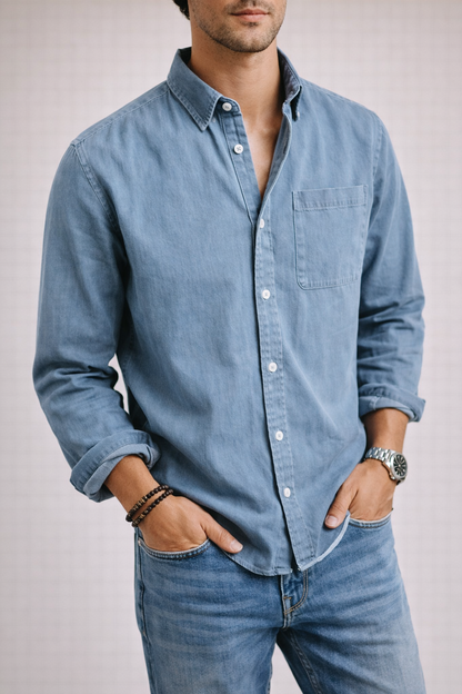 Men’s Classic Cotton Blend Shirt – Comfortable, Stylish & Versatile Daily Wear
