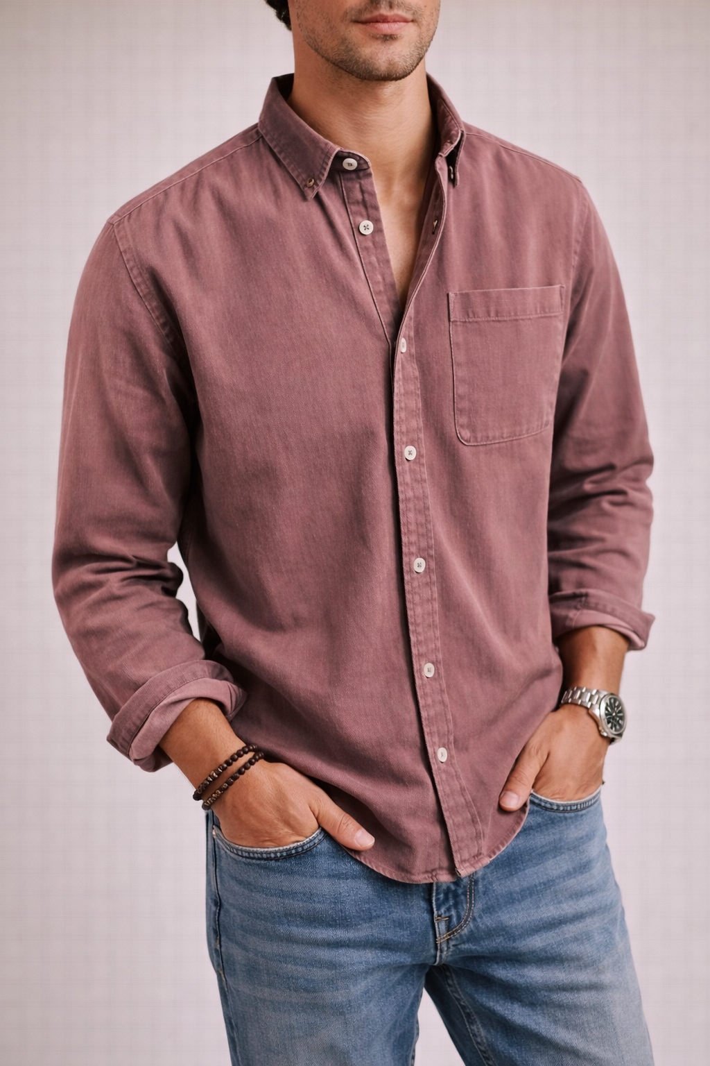 Men’s Classic Cotton Blend Shirt – Comfortable, Stylish & Versatile Daily Wear