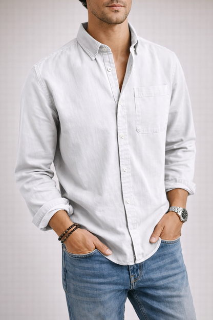 Men’s Classic Cotton Blend Shirt – Comfortable, Stylish & Versatile Daily Wear