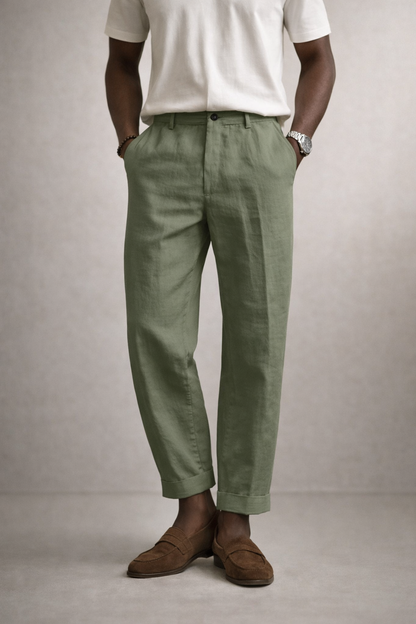 Sevilla Men’s Linen Trousers – Lightweight Summer Elegance with Effortless Style