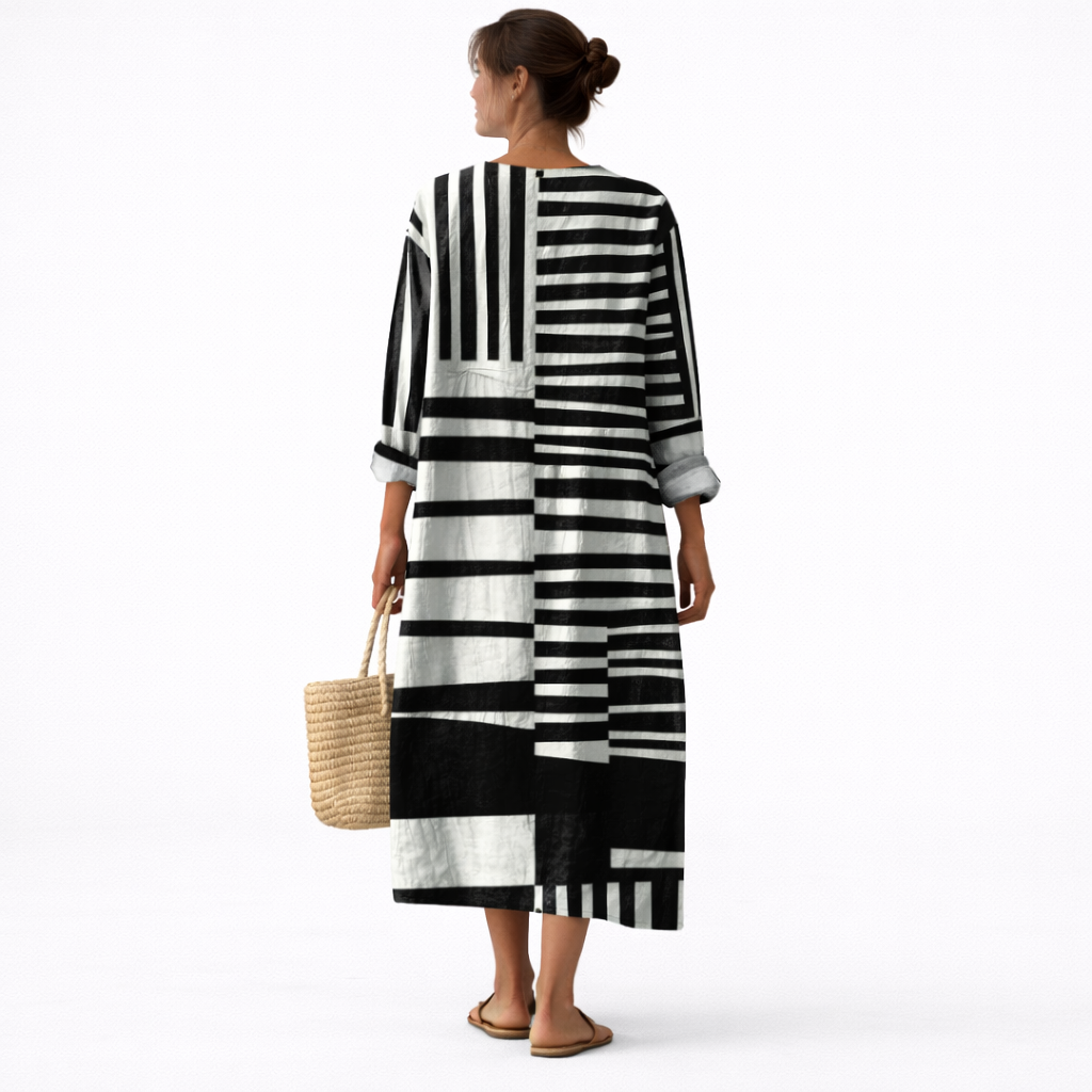 Lærke - Vestido Linear para o Trabalho