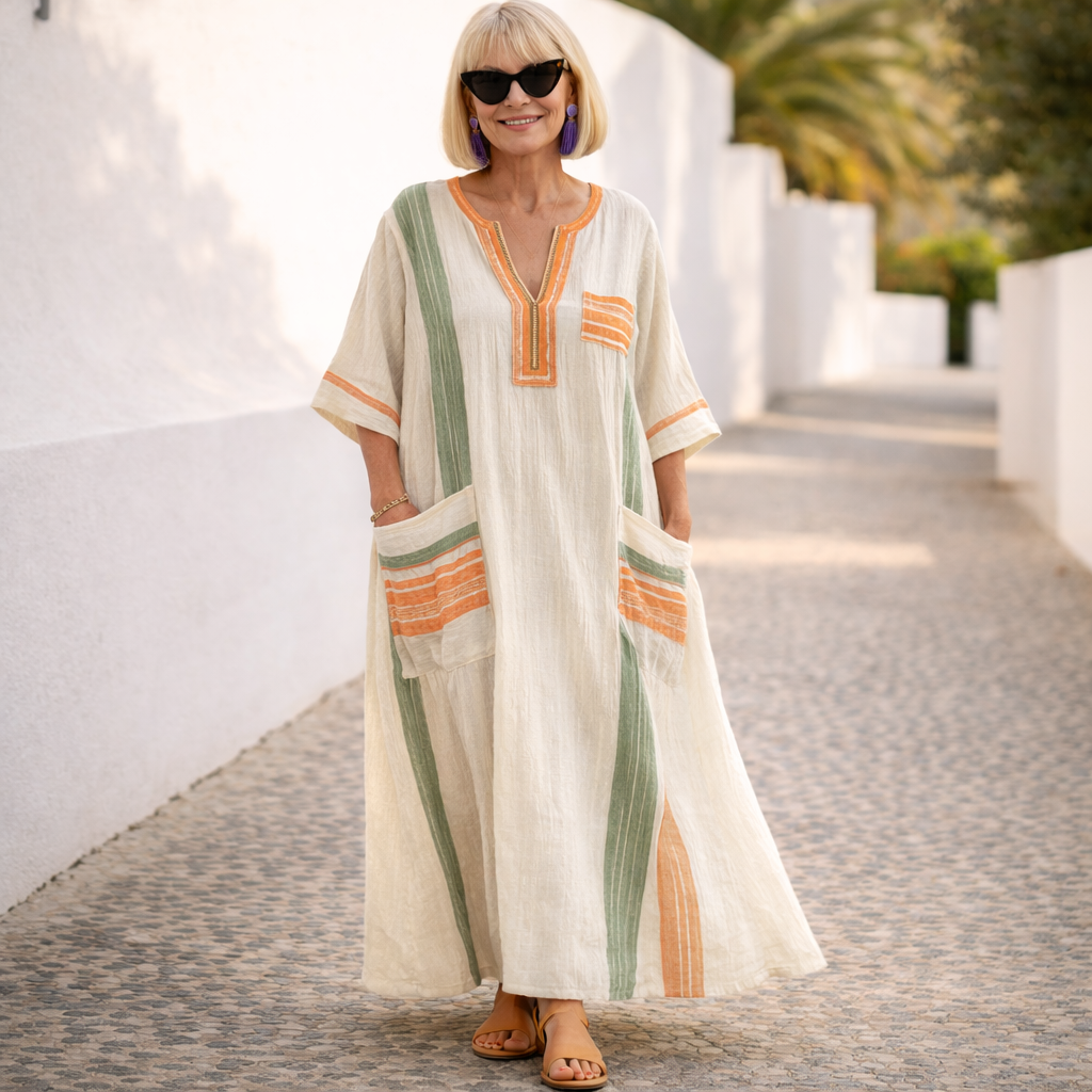 Zuzana – Splývavé maxi šaty s letním stylem