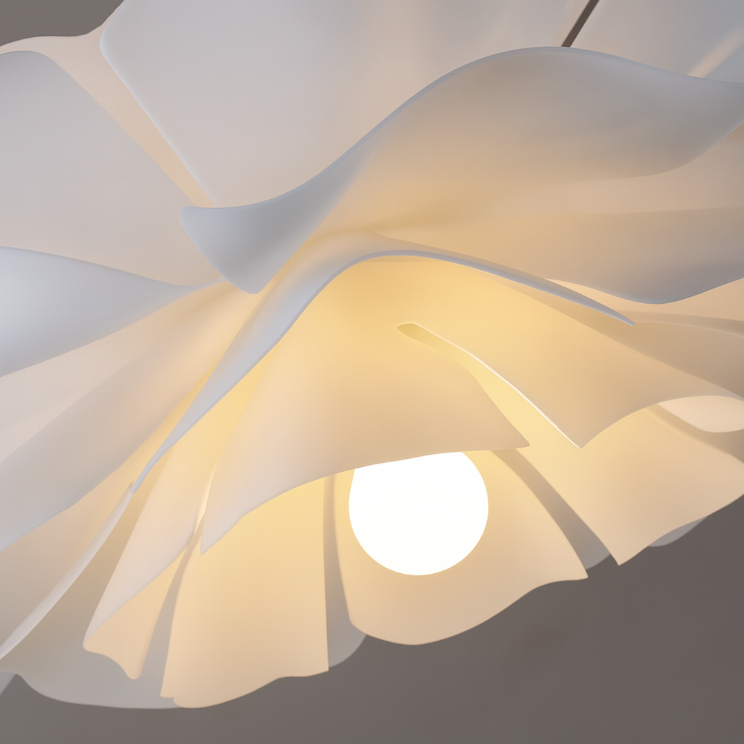 Flower Petal Pendant Lamp – Sculptural Organic Layered Design Statement