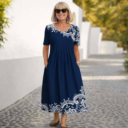 Robin | Blumen Midi Kleid