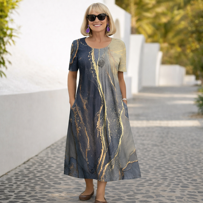 Robin | Blumen Midi Kleid
