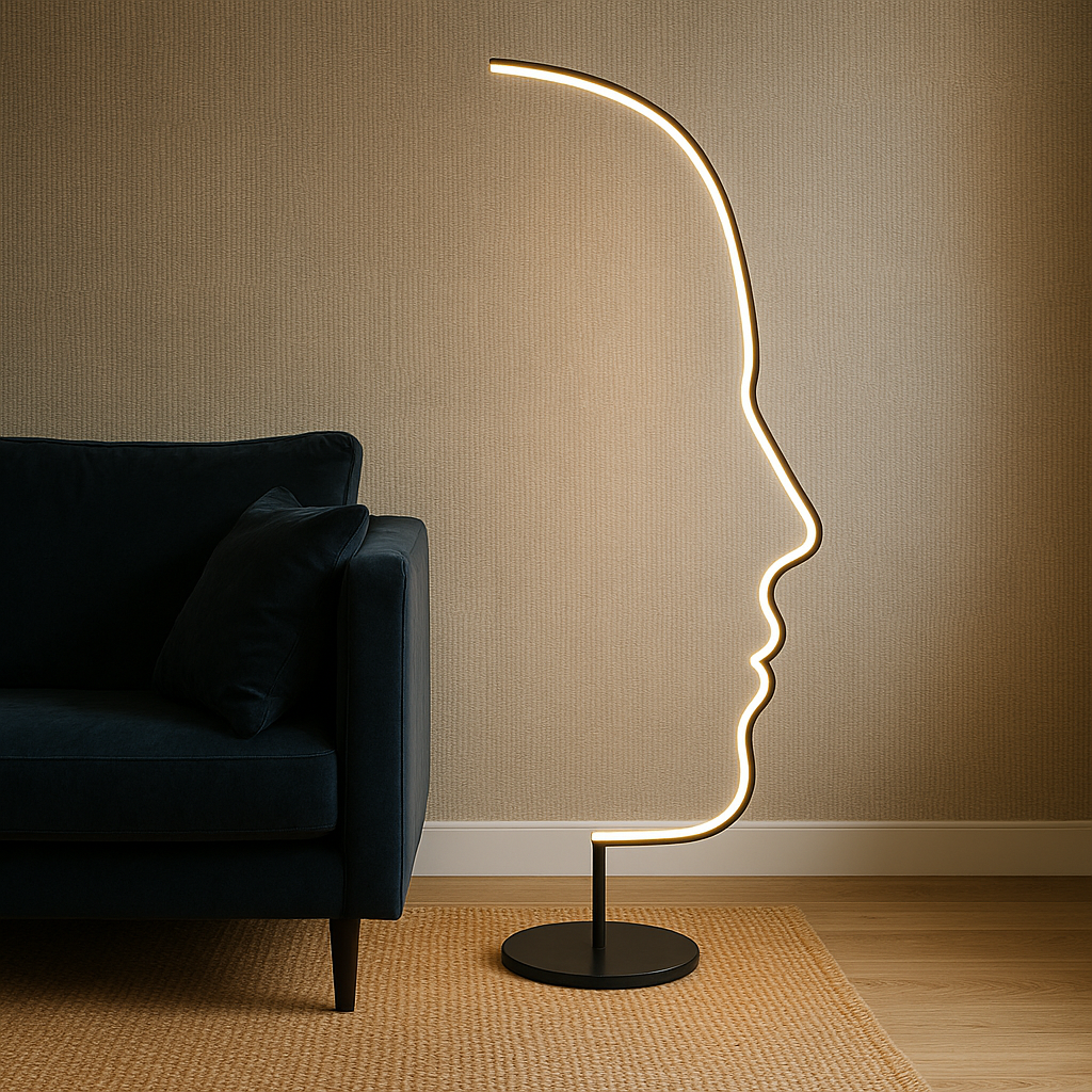 Ormono – Minimalistische Gezicht LED Vloerlamp