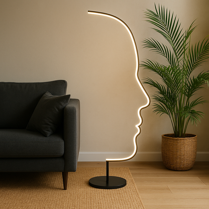 Ormono – Minimalistische Gezicht LED Vloerlamp