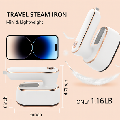 Portable steam iron for clothes