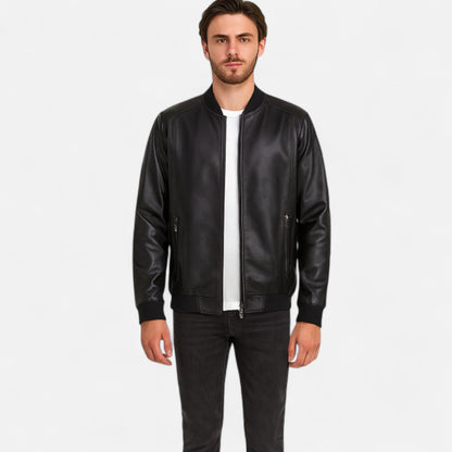 Ancienne Monde | Veste Homme Classique en Cuir Végan