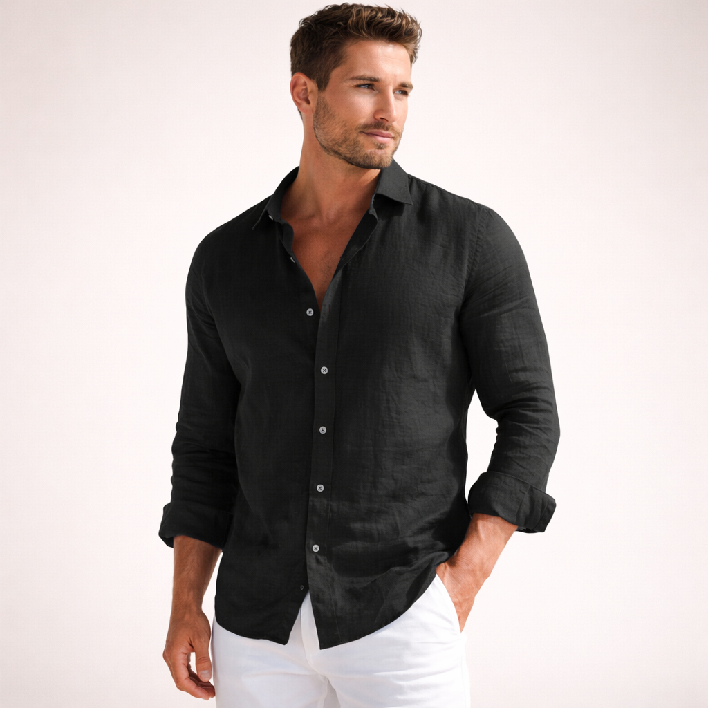 Casual Linen Men’s Shirt for Everyday Comfort