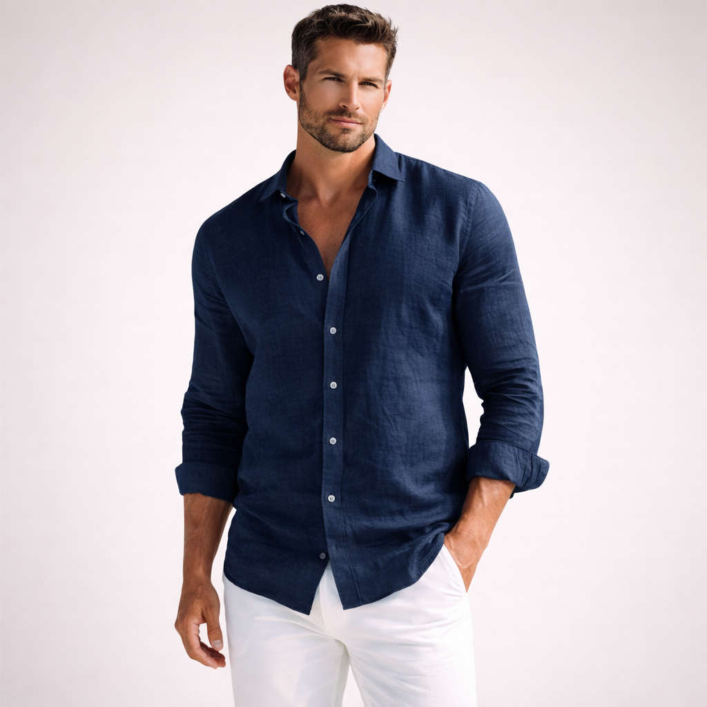 Casual Linen Men’s Shirt for Everyday Comfort