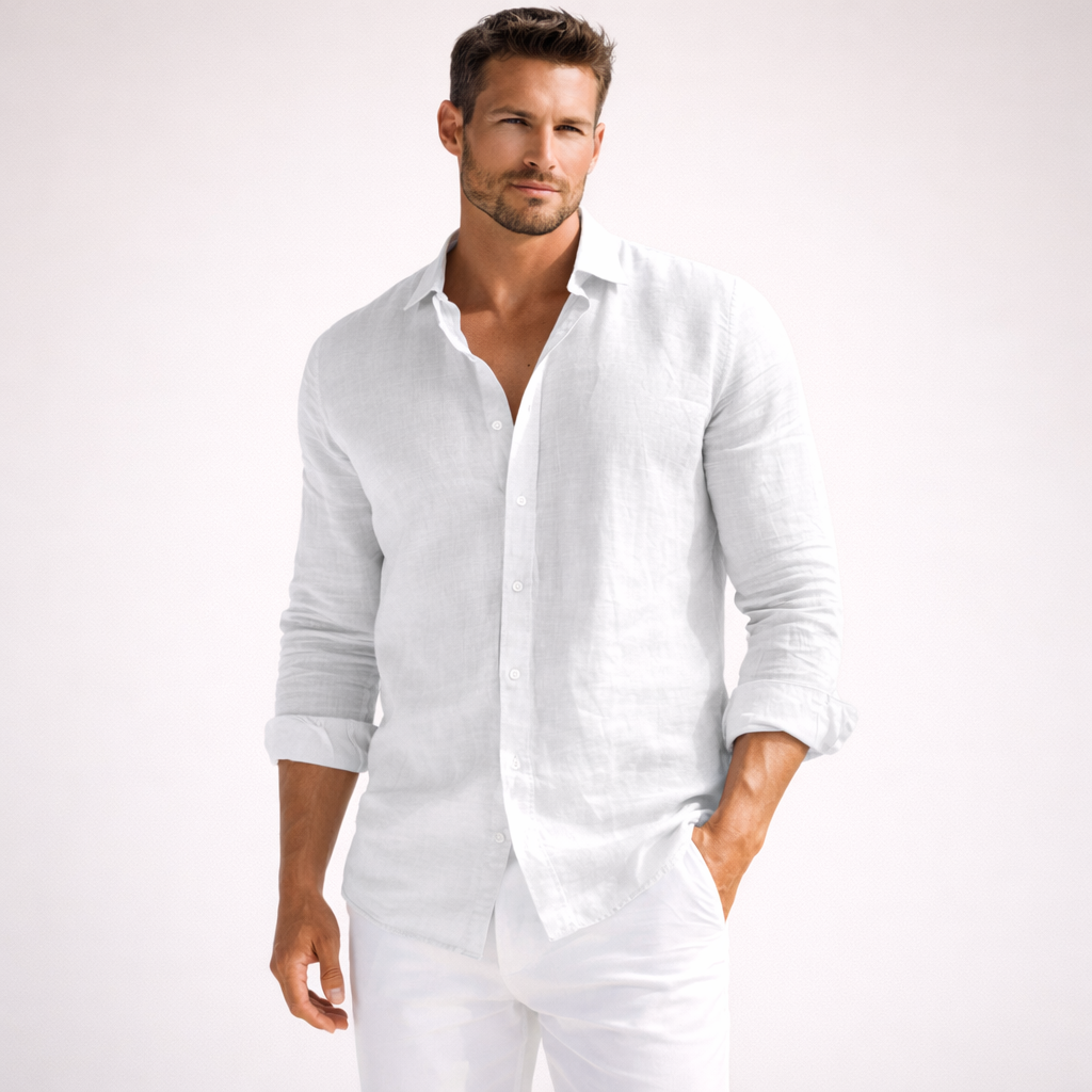 Casual Linen Men’s Shirt for Everyday Comfort