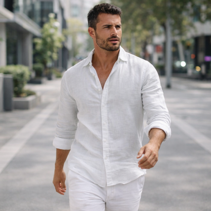 Casual Linen Men’s Shirt for Everyday Comfort