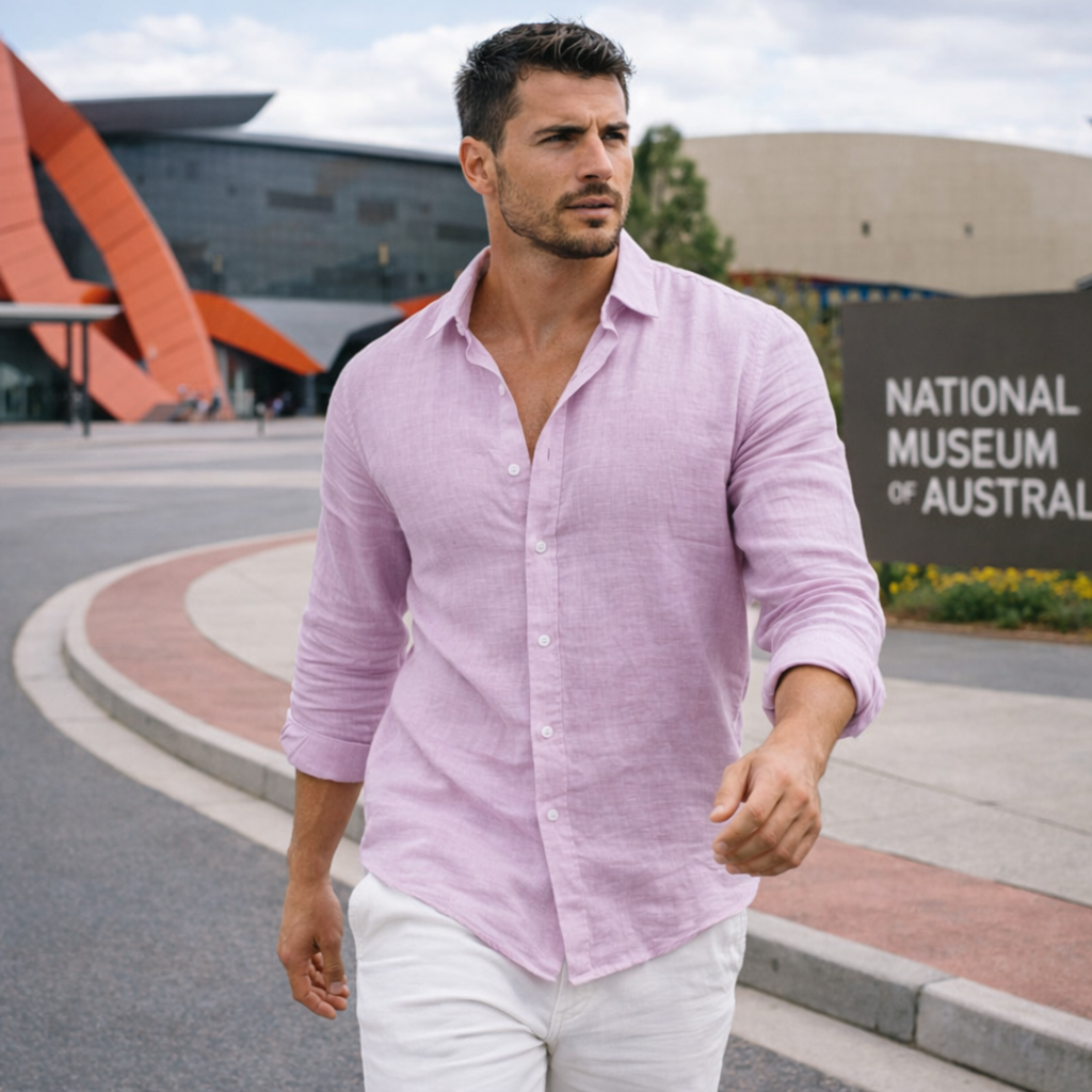Casual Linen Men’s Shirt for Everyday Comfort