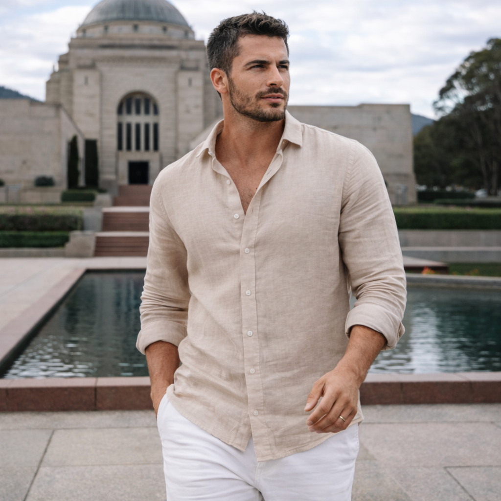 Casual Linen Men’s Shirt for Everyday Comfort