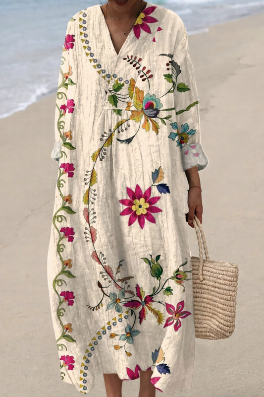 Isanqui™ | Vestido maxi bohemio