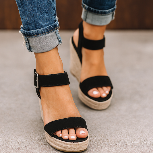 Women's Spring Heel Open Toe Wedge Sandals