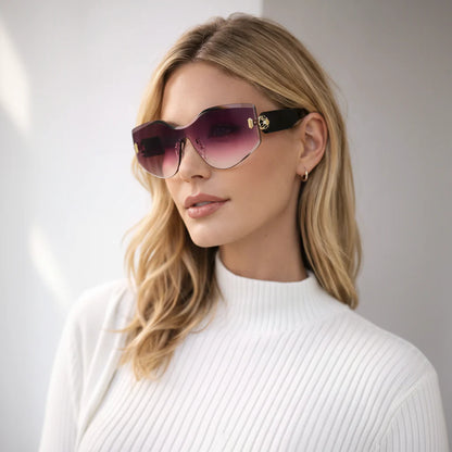 Valentina™ — Occhiali da Sole Ovali Retrò Barocco
