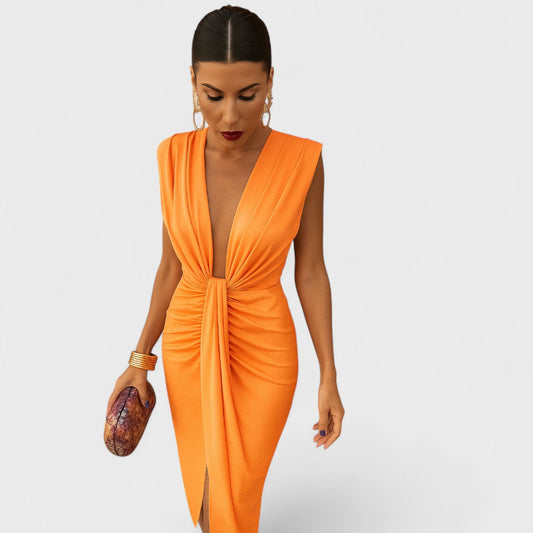 Júlia - Vestido de escote abierto