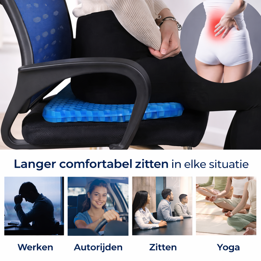 AirNest™ Cushion - ergonomisch gel zitkussen