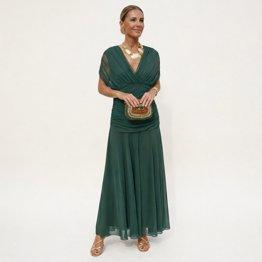 Elirena™ – Duga elegantna haljina s V-izrezom