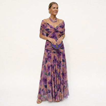 Mirella | Elegantes Maxikleid mit V-Ausschnitt