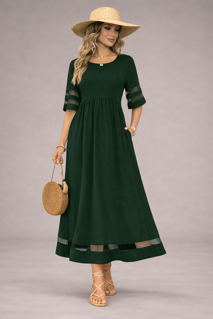 Byarina Flattering Tummy-Smoothing Midi Dress