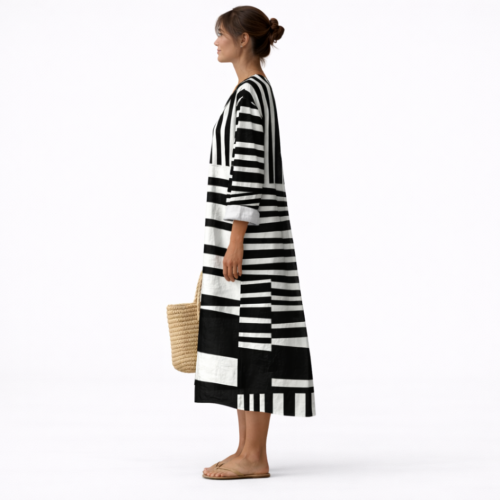 Lærke - Vestido Linear para o Trabalho