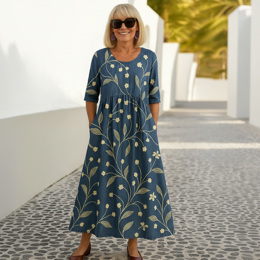 Eliza | Vestido Midi Relaxado