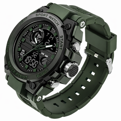 Men’s Outdoor Performance Watch – Dual Display & All-Weather Durability