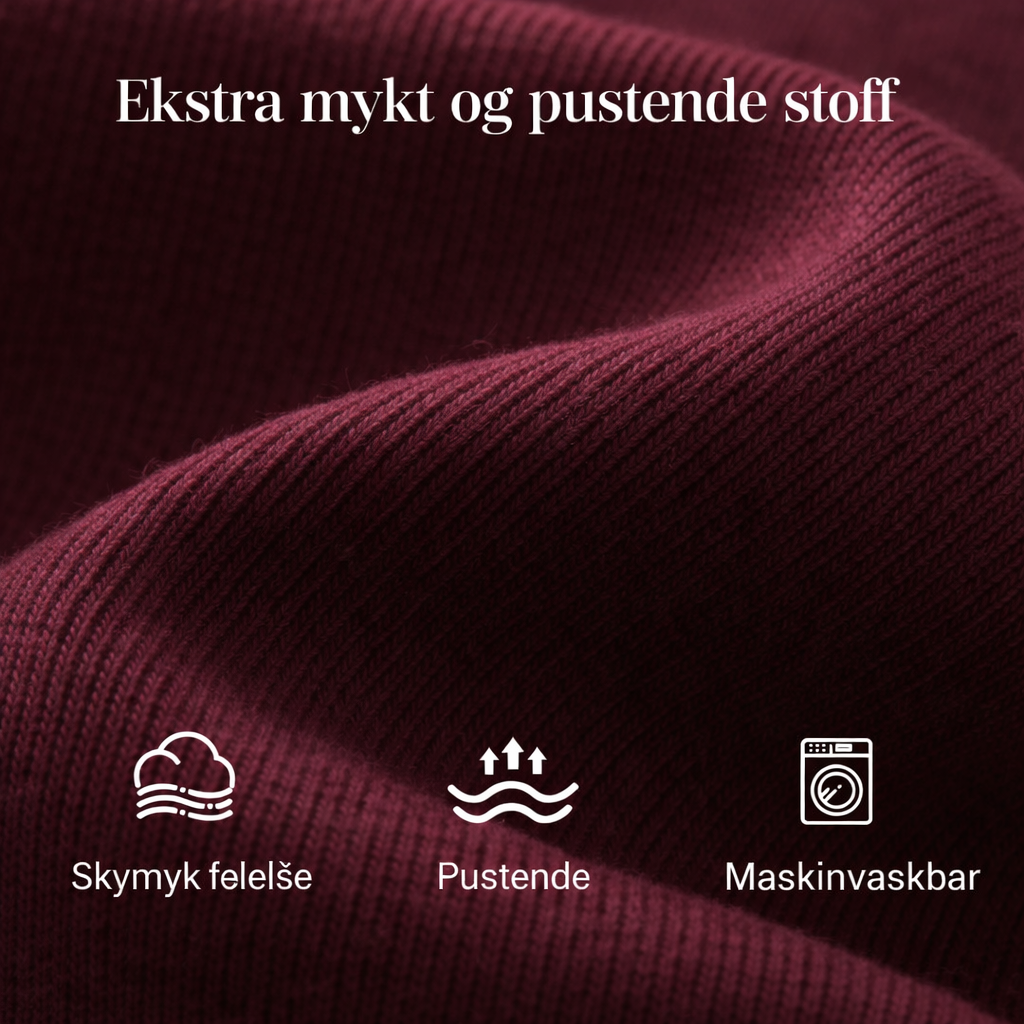 Høyhalset Sweatshirt med Sidelås & Bukse – 2-Delt Sett