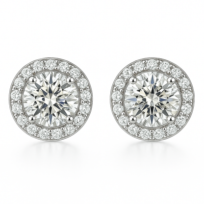 Divifa Glacã© Glamour Earrings in White Gold-Plated stainless steel