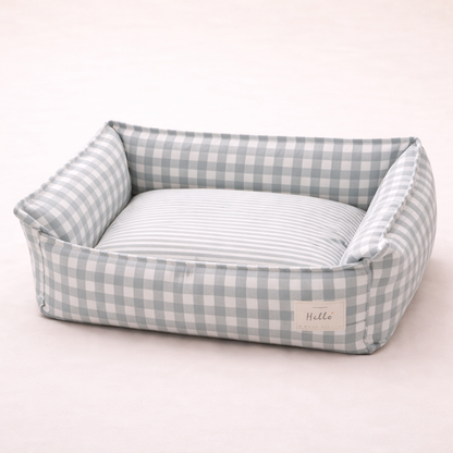 CloudBed Cotton Pet Sofa Bed – Breathable Striped Dog Bed for Small to Medium Pets