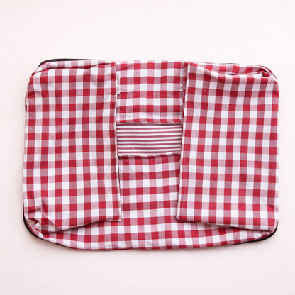 CloudBed Cotton Pet Sofa Bed – Breathable Striped Dog Bed for Small to Medium Pets