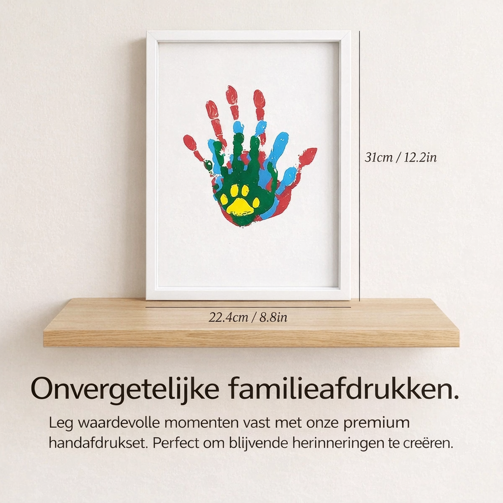 Family Portret - Handafdruk Portret Geschenk