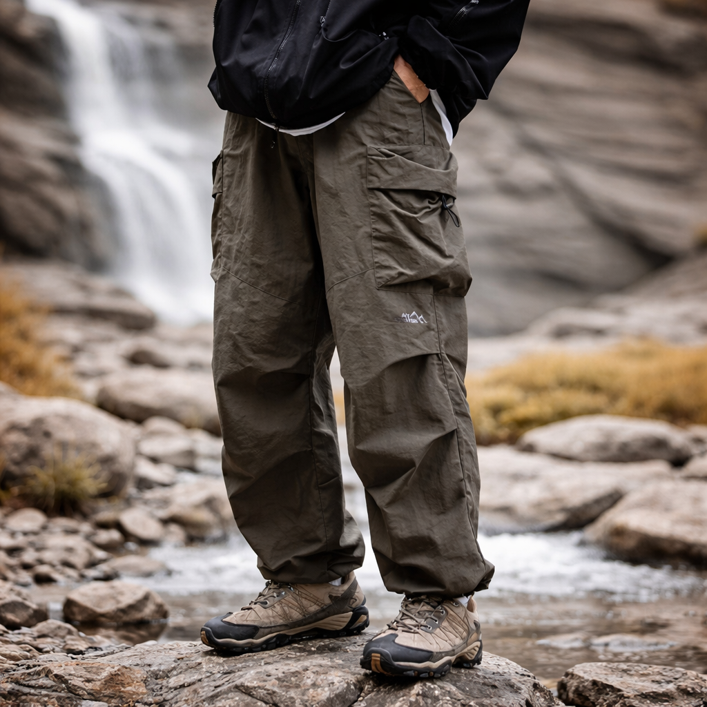 Waterproof Cargo Pants for Men | Loose Fit, Baggy | Functional