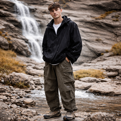 Waterproof Cargo Pants for Men | Loose Fit, Baggy | Functional