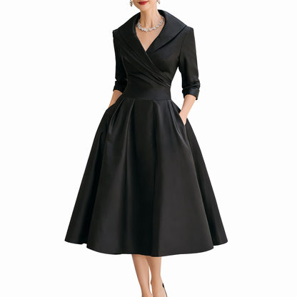 Tiavella™ Vestido Femenino de Silueta Refinada y Moderna