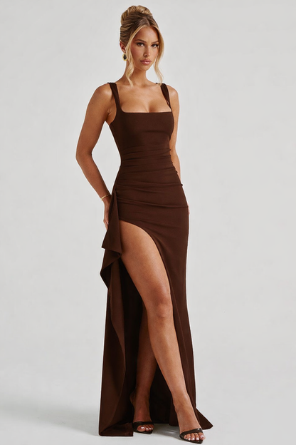 Maxi Dress with Slit Design