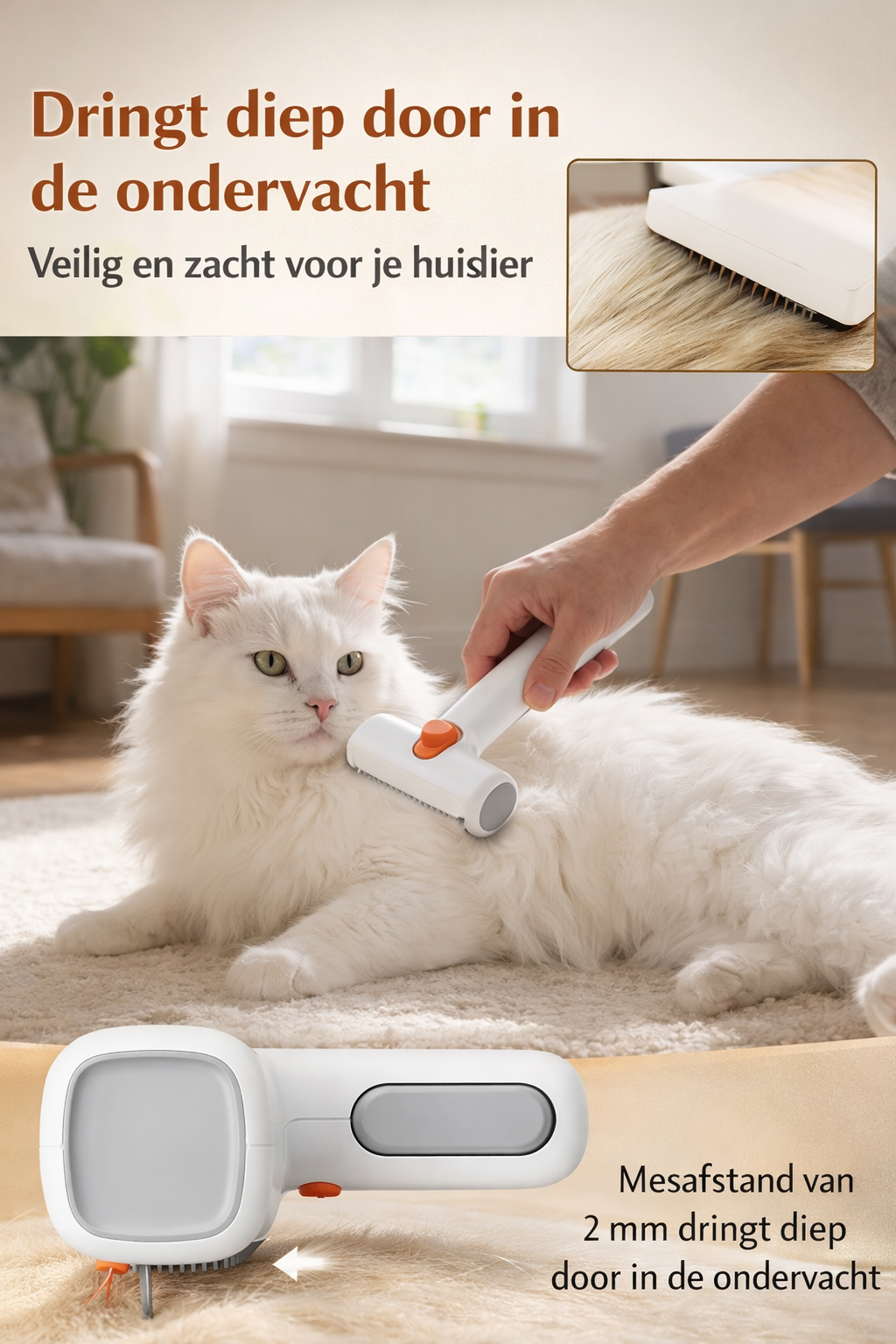 PetGlide™  - 2-in-1 Huisdierenkam
