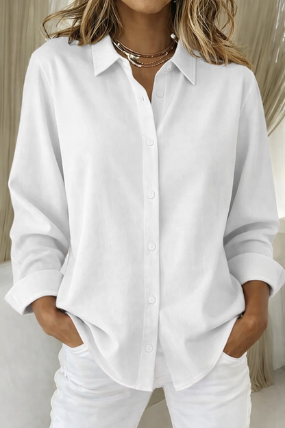 Grace | Women Casual Button Front Relaxed Fit Blouse