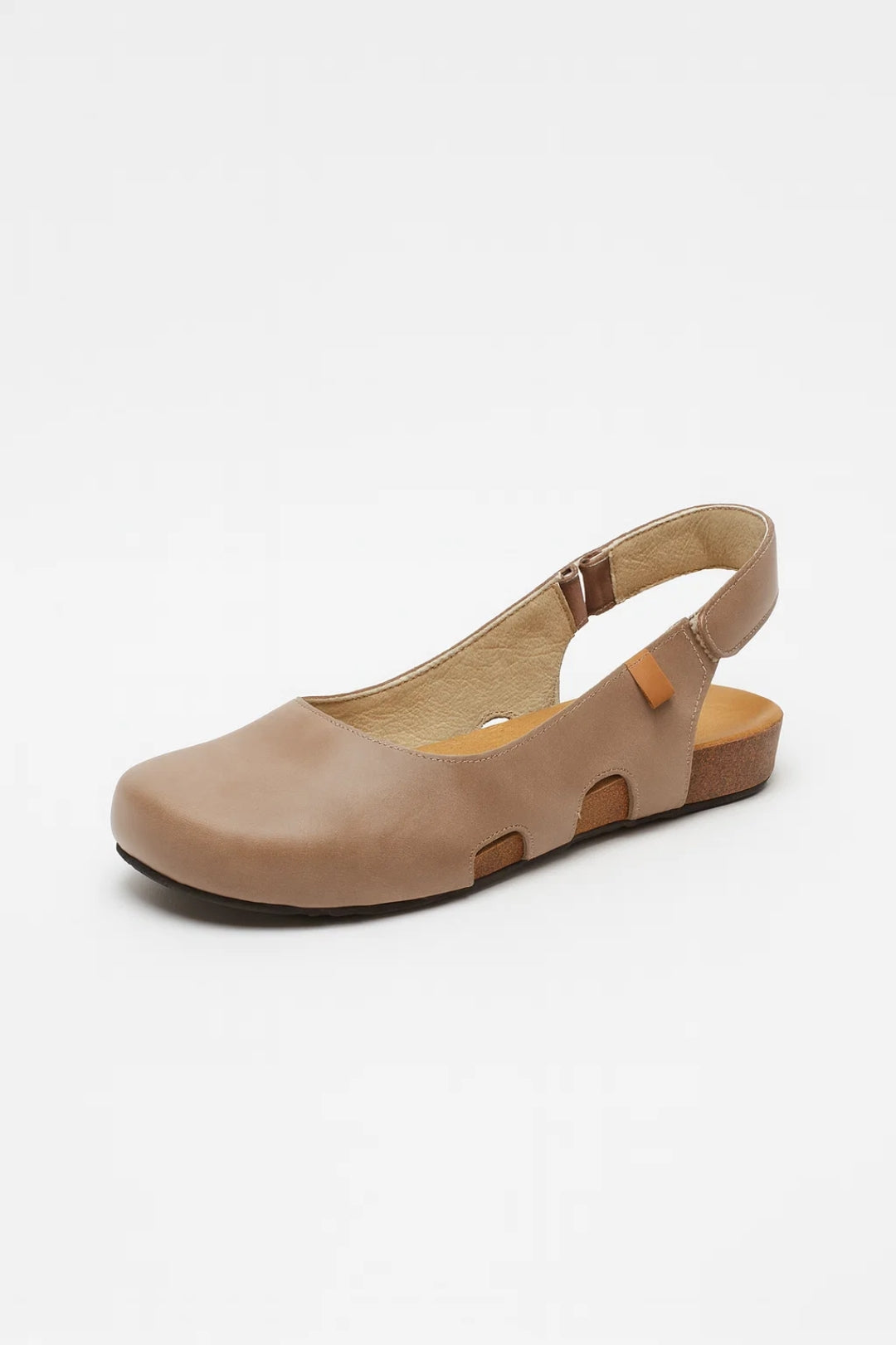 Women’s Slingback Flats Low Heel Comfort Shoes with Adjustable Strap
