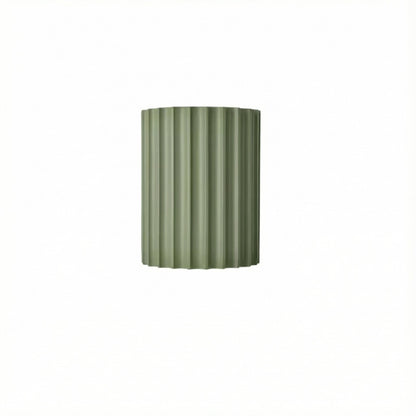 Freyza - Nordic Pleated Resin Wall Sconce | Modern Macaron Ribbed LED Lamp (16.5cm)