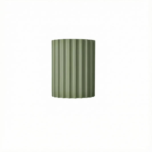 Freyza - Nordic Pleated Resin Wall Sconce | Modern Macaron Ribbed LED Lamp (16.5cm)